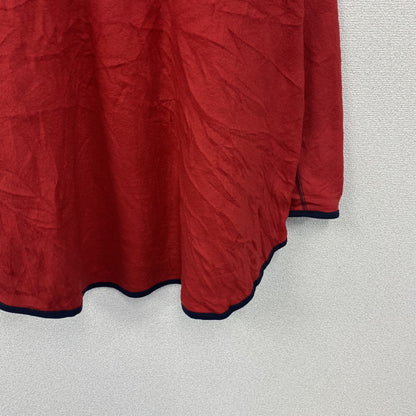 ～90s　sport VENEZIA　ハーフジップフリースプルオーバー　ヴィンテージ　赤　レッド　18/20サイズ