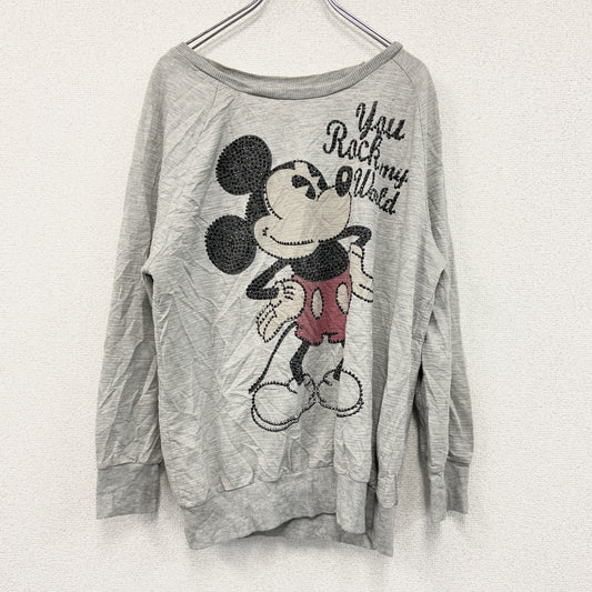 Disney　ディズニー　スウェット/トレーナー　グレー　灰色　Lサイズ