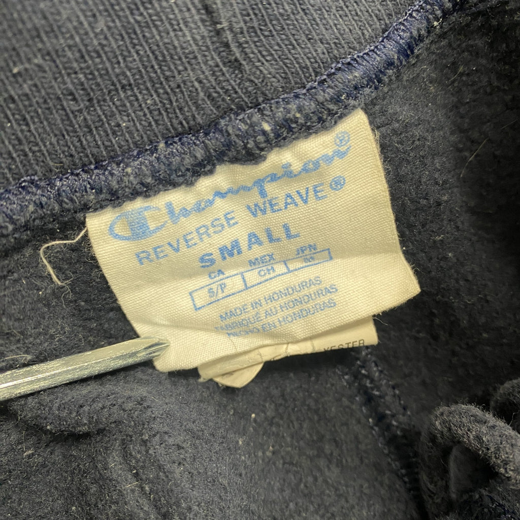 Champion　チャンピオン　リバースウィーブ　スウェットパンツ　ヘビーウエイト　刺繍ロゴ　現行　紺　ネイビー　Sサイズ　古着