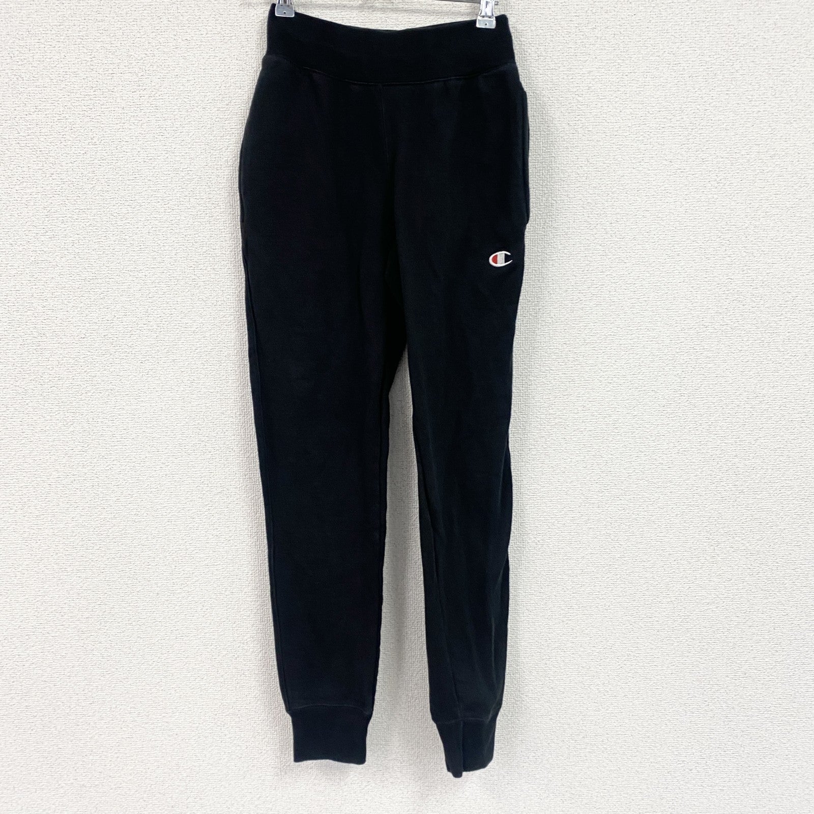 Champion　チャンピオン　リバースウィーブ　スウェットパンツ　ヘビーウエイト　刺繍ロゴ　現行　黒　ブラック　XSサイズ　古着