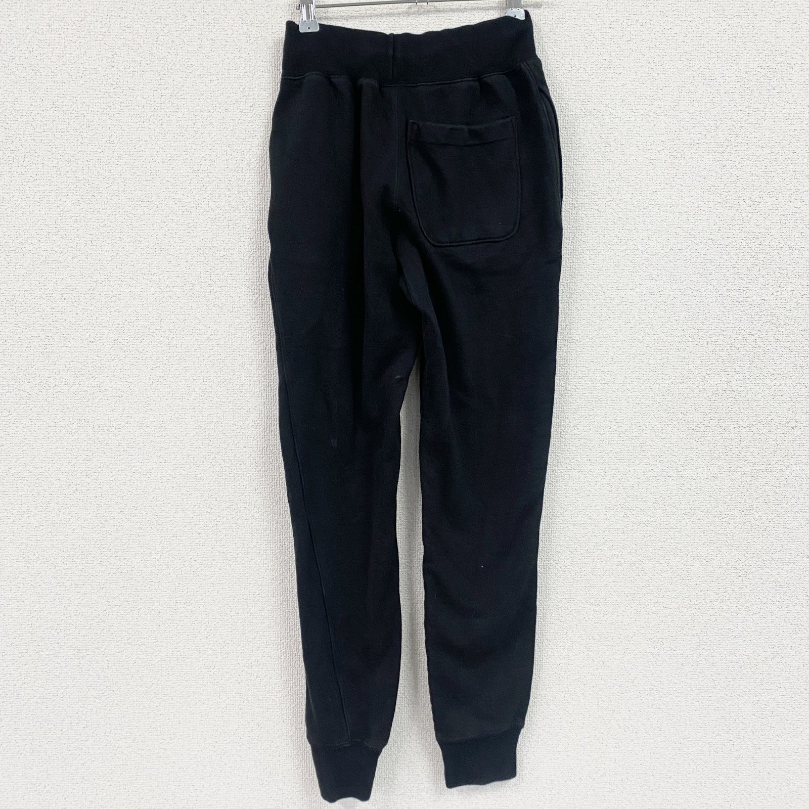 Champion　チャンピオン　リバースウィーブ　スウェットパンツ　ヘビーウエイト　刺繍ロゴ　現行　黒　ブラック　XSサイズ　古着