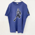 GILDAN ギルダン　半袖プリントTシャツ　クルーネック　カジュアルデザイン　WSC　レトロ　青　ブルー　Mサイズ　古着