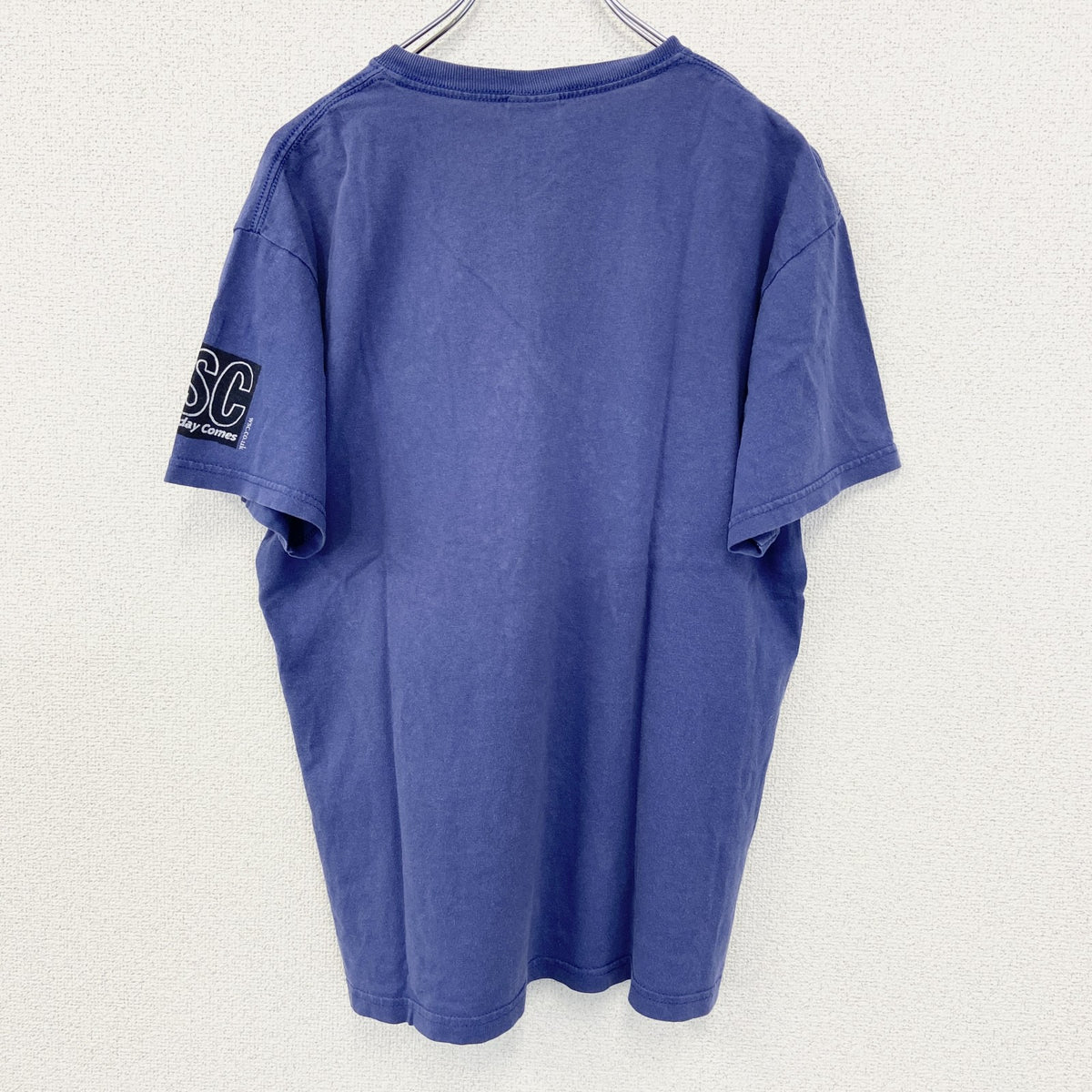 GILDAN ギルダン　半袖プリントTシャツ　クルーネック　カジュアルデザイン　WSC　レトロ　青　ブルー　Mサイズ　古着