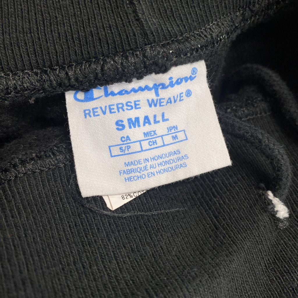 Champion　チャンピオン　リバースウィーブ　スウェットパンツ　イージーパンツ　ヘビーウエイト　ワンポイント刺繍ロゴ　現行　黒　ブラック　Sサイズ スウェットボトム トレーナー スウェットトップス 古着