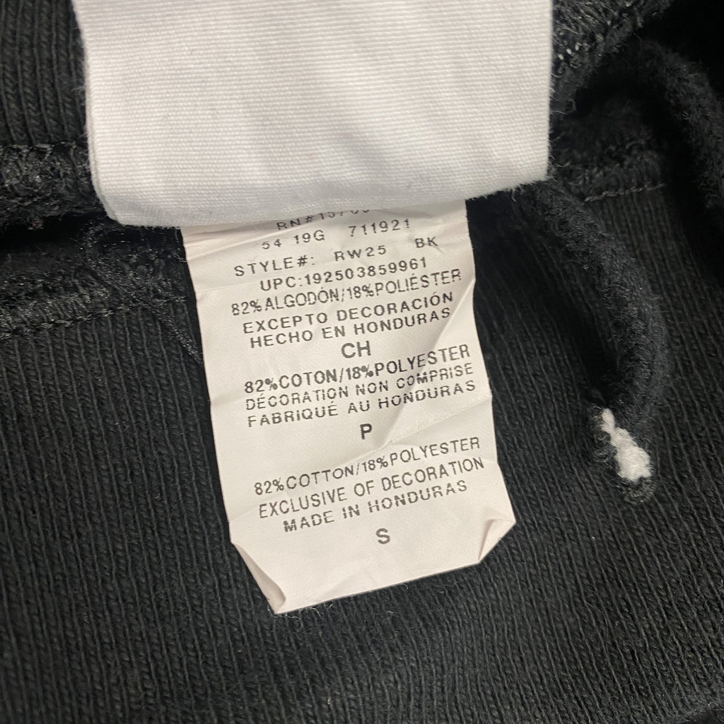 Champion　チャンピオン　リバースウィーブ　スウェットパンツ　イージーパンツ　ヘビーウエイト　ワンポイント刺繍ロゴ　現行　黒　ブラック　Sサイズ スウェットボトム トレーナー スウェットトップス 古着