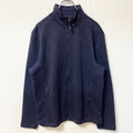 C9 by Champion チャンピオン　長袖ハーフジップニット　裏フリース　ハイネック　ネイビー　紺　Lサイズ　古着