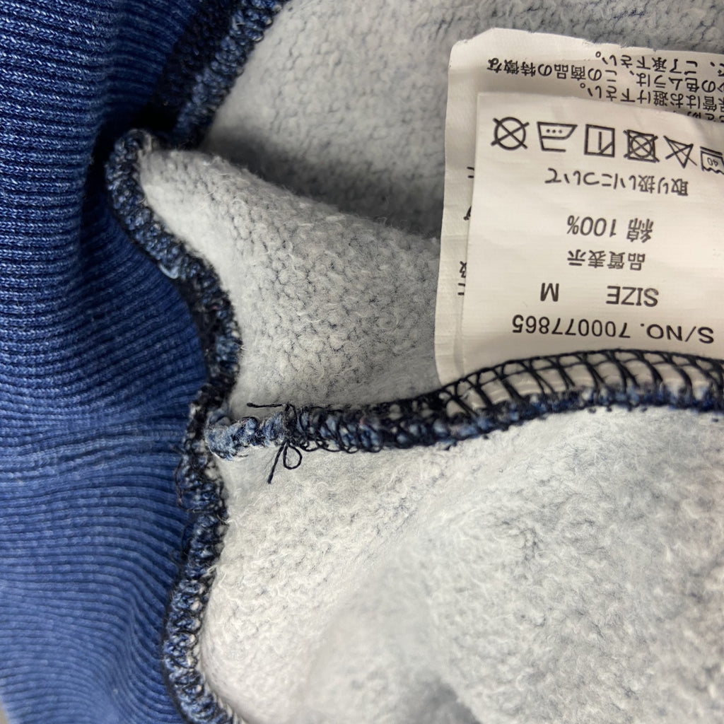 FRUIT OF THE LOOM　フルーツオブザルーム　デニム風スウェットトレーナー　インディゴ　Mサイズ　古着