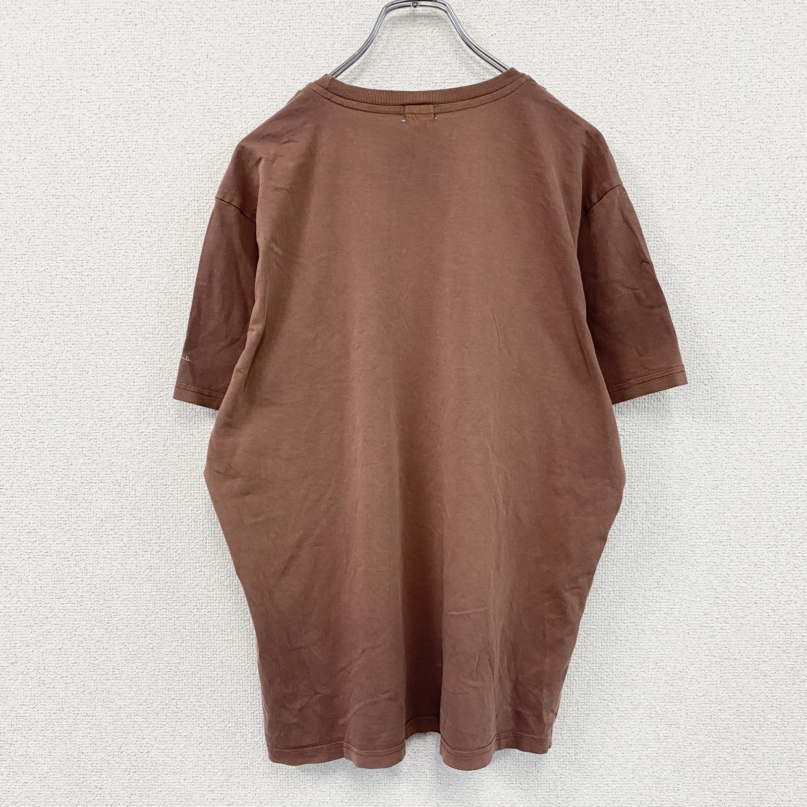Paul Smith　ポールスミス　半袖プリントTシャツ　GUZZLE　モト・グッツィ　茶色　ブラウン　XLサイズ　古着