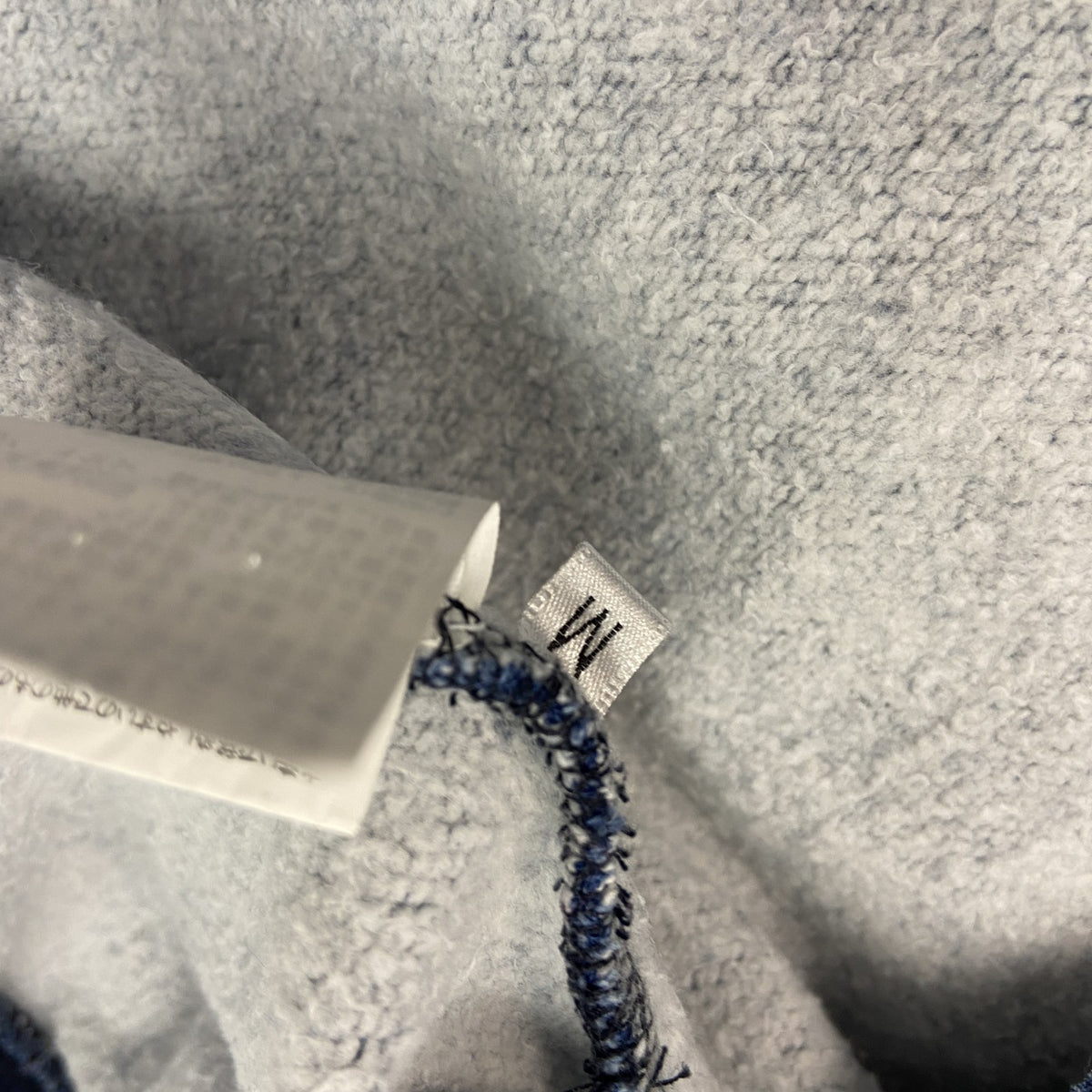 FRUIT OF THE LOOM　フルーツオブザルーム　デニム風スウェットトレーナー　インディゴ　Mサイズ　古着