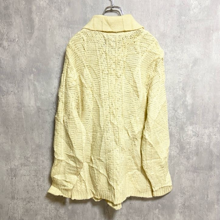 古着 used　70s　PENDLETON　ペンドルトン　長袖ニットカーディガン　セーター　USA製　白　ホワイト　Mサイズ