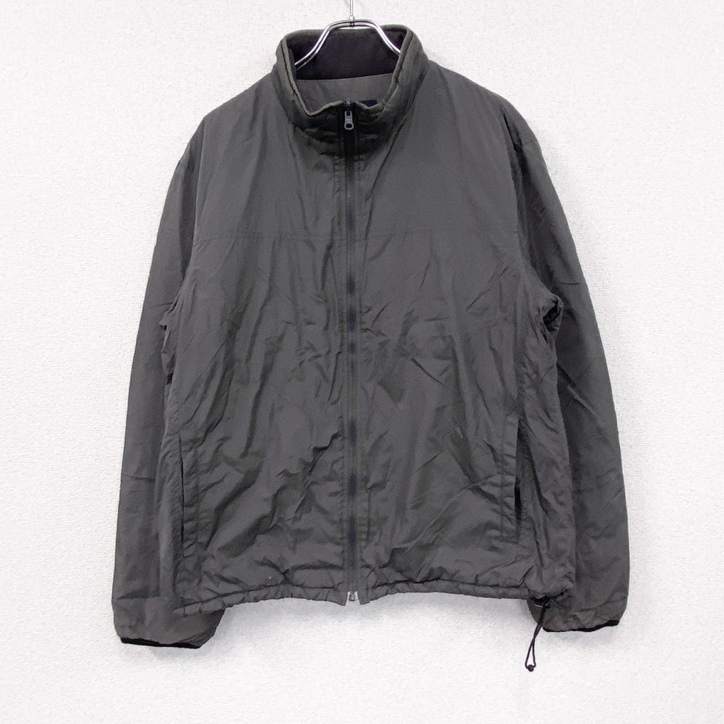 00s　OLD UNIQLO　オールドユニクロ　ナイロンジャケット　中綿入り　ヴィンテージ　ダークグレー　Lサイズ　古着