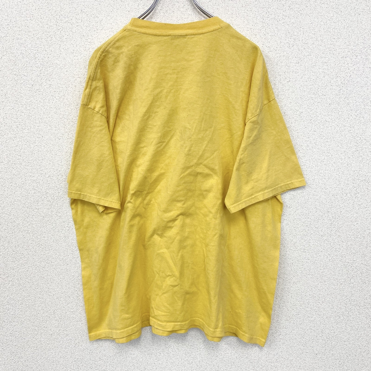 YAZBEK　半袖刺繍デザインTシャツ　ビッグT　Cozumel　メキシコ　クルーネック　黄色　イエロー　2XLサイズ　古着