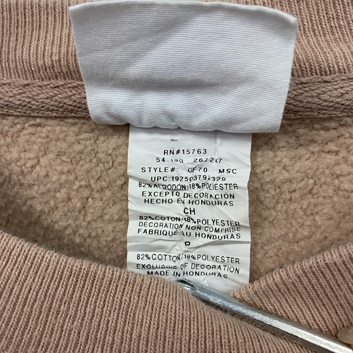 Champion　チャンピオン　リバースウィーブ　スウェット/トレーナー　ヘビーウェイト　現行　刺繍ロゴ　くすみピンク　Sサイズ　古着