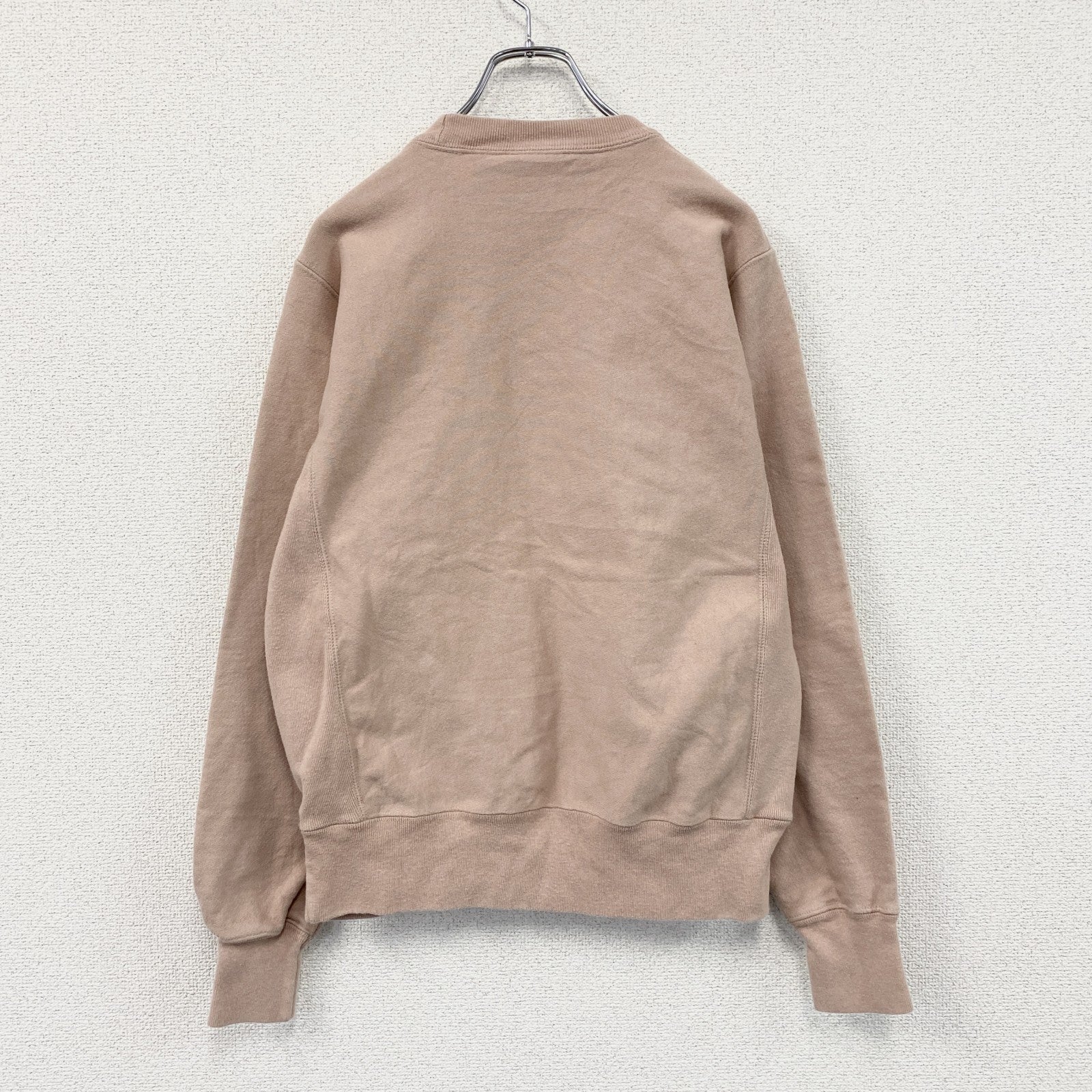 Champion　チャンピオン　リバースウィーブ　スウェット/トレーナー　ヘビーウェイト　現行　刺繍ロゴ　くすみピンク　Sサイズ　古着