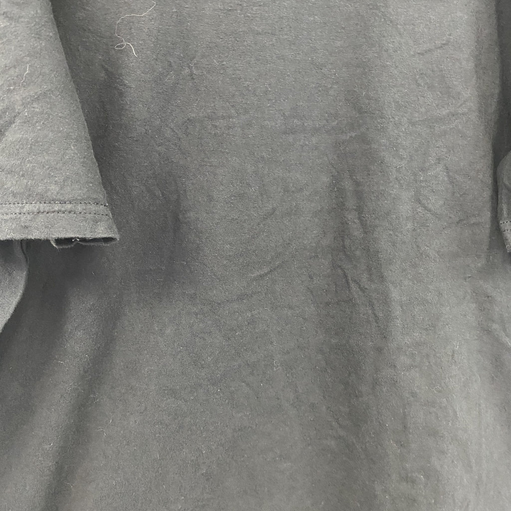 10Fitness　半袖プリント企業Tシャツ　ジムT　デカロゴ　クルーネック　黒　ブラック カットソー メンズ 古着