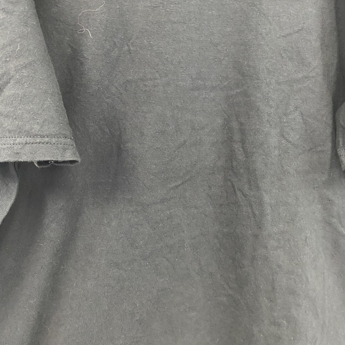 10Fitness　半袖プリント企業Tシャツ　ジムT　デカロゴ　クルーネック　黒　ブラック カットソー メンズ 古着