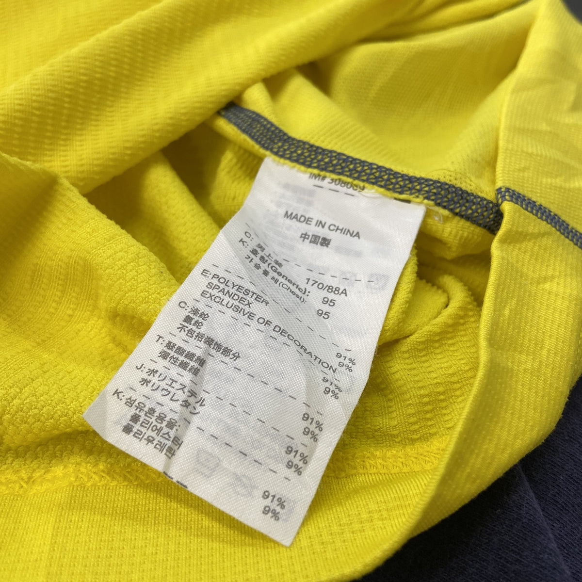 NIKE GOLF　ナイキゴルフ　半袖ポロシャツ　刺ロゴ　黄色　イエロー　Mサイズ　古着