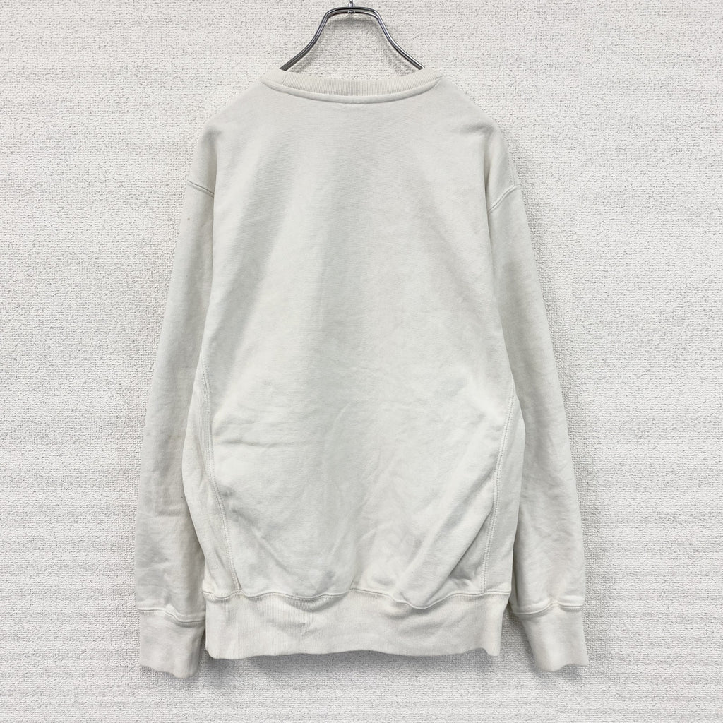 Champion　チャンピオン　リバースウィーブ　スウェット/トレーナー　デカロゴ　単色タグ　復刻　白　ホワイト　Mサイズ　古着