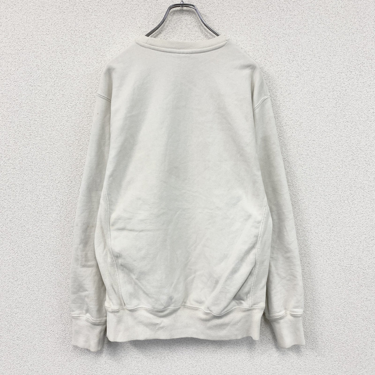 Champion　チャンピオン　リバースウィーブ　スウェット/トレーナー　デカロゴ　単色タグ　復刻　白　ホワイト　Mサイズ　古着