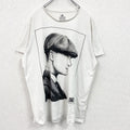 GARRISON TAILORS　ピーキーブラインダーズ　半袖プリントムービーTシャツ　白　ホワイト　2XLサイズ　古着
