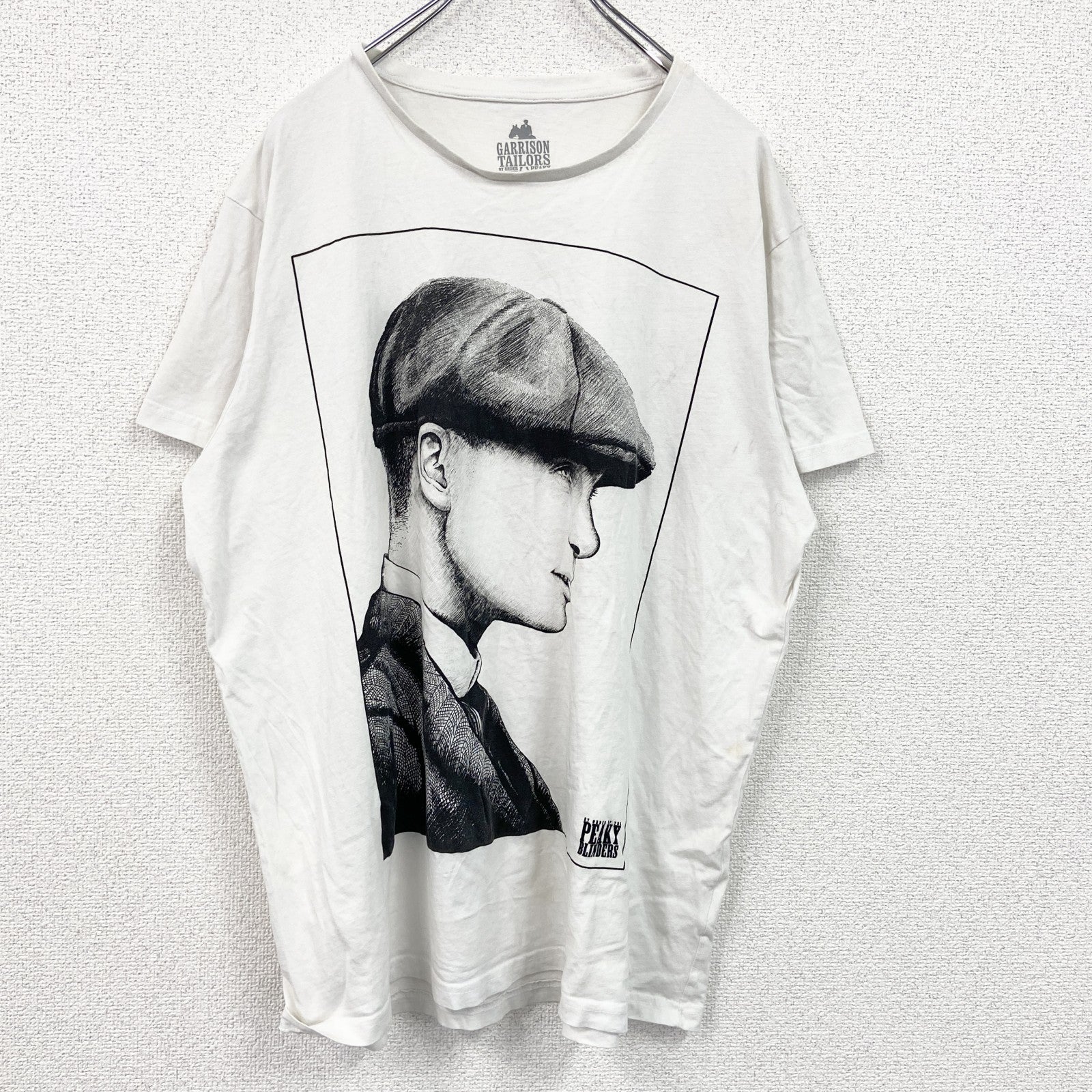 GARRISON TAILORS　ピーキーブラインダーズ　半袖プリントムービーTシャツ　白　ホワイト　2XLサイズ　古着