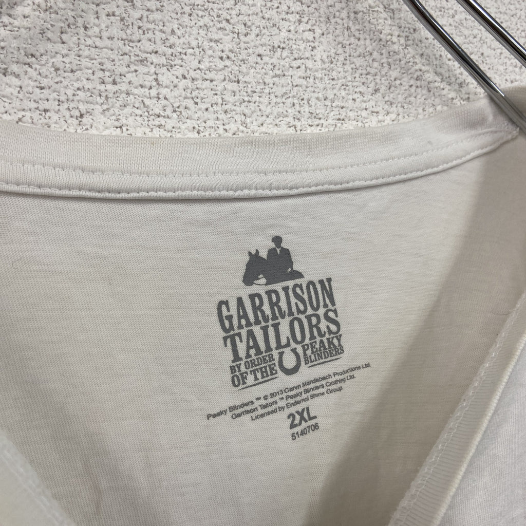 GARRISON TAILORS　ピーキーブラインダーズ　半袖プリントムービーTシャツ　白　ホワイト　2XLサイズ　古着