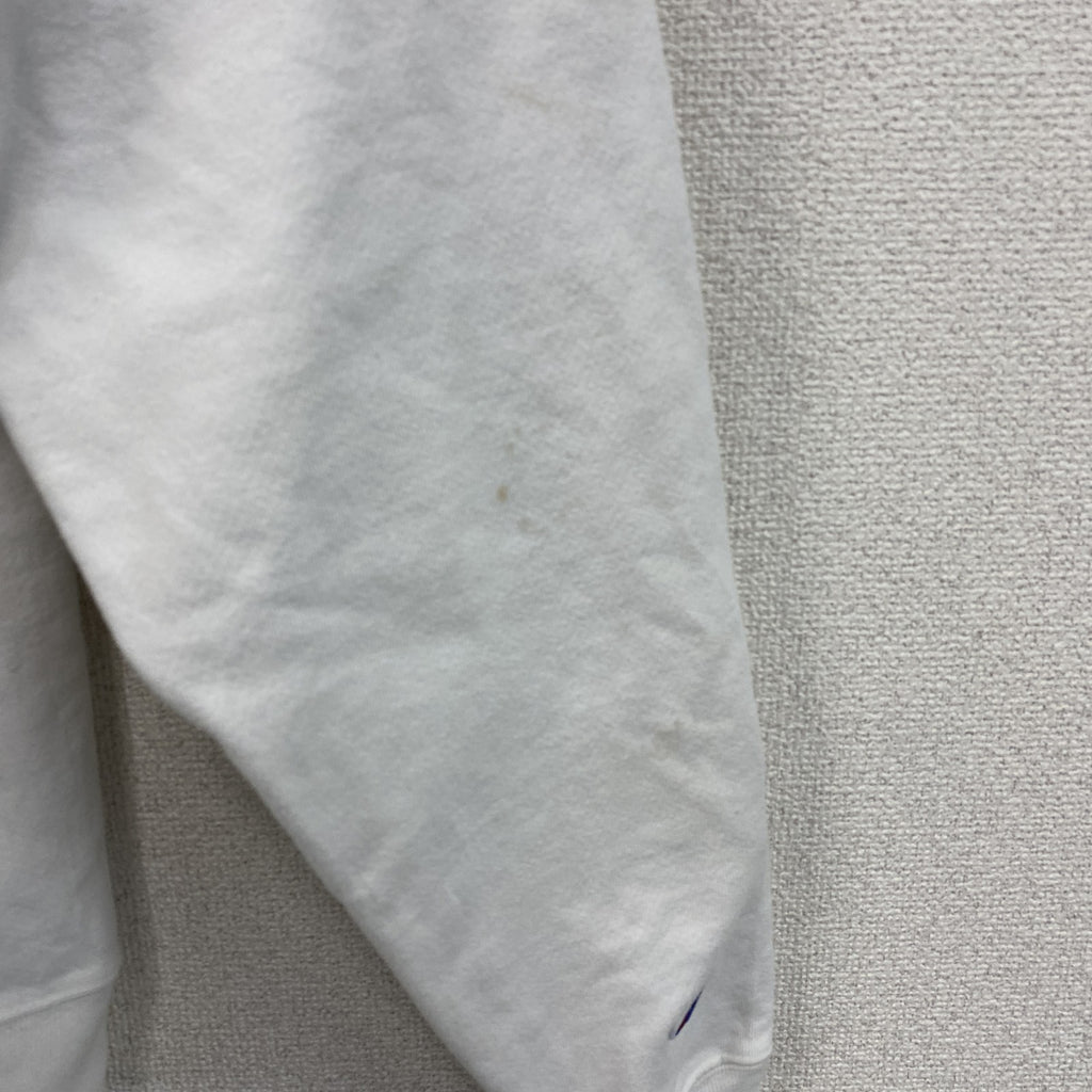 Champion　チャンピオン　リバースウィーブ　スウェット/トレーナー　カレッジプリント　現行　白　ホワイト　Mサイズ　古着