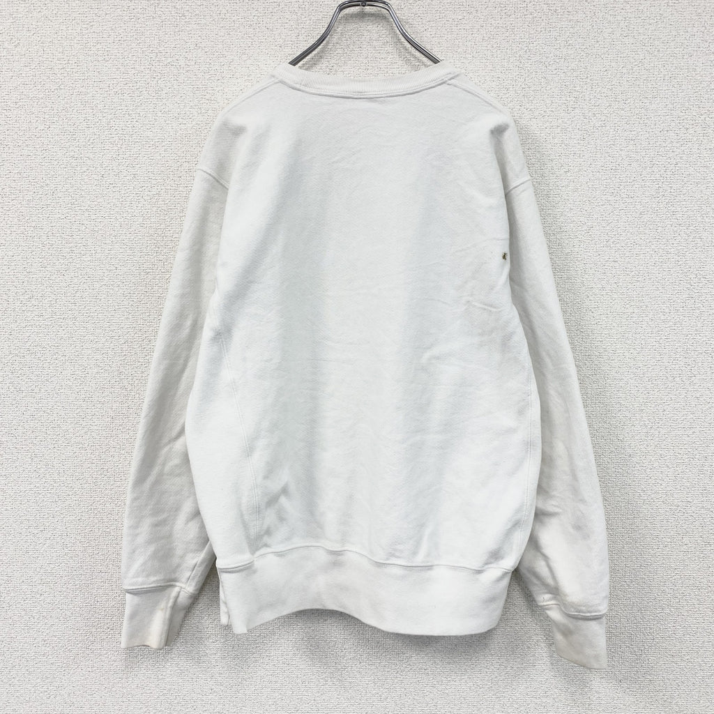 Champion　チャンピオン　リバースウィーブ　スウェット/トレーナー　カレッジプリント　現行　白　ホワイト　Mサイズ　古着