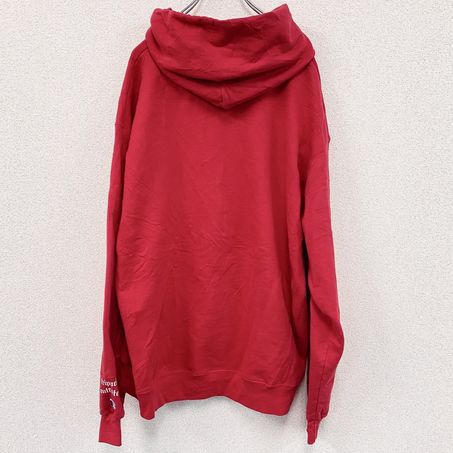 champion　チャンピオン　JEEP　スウェットパーカー/フーディ　赤　レッド　XLサイズ