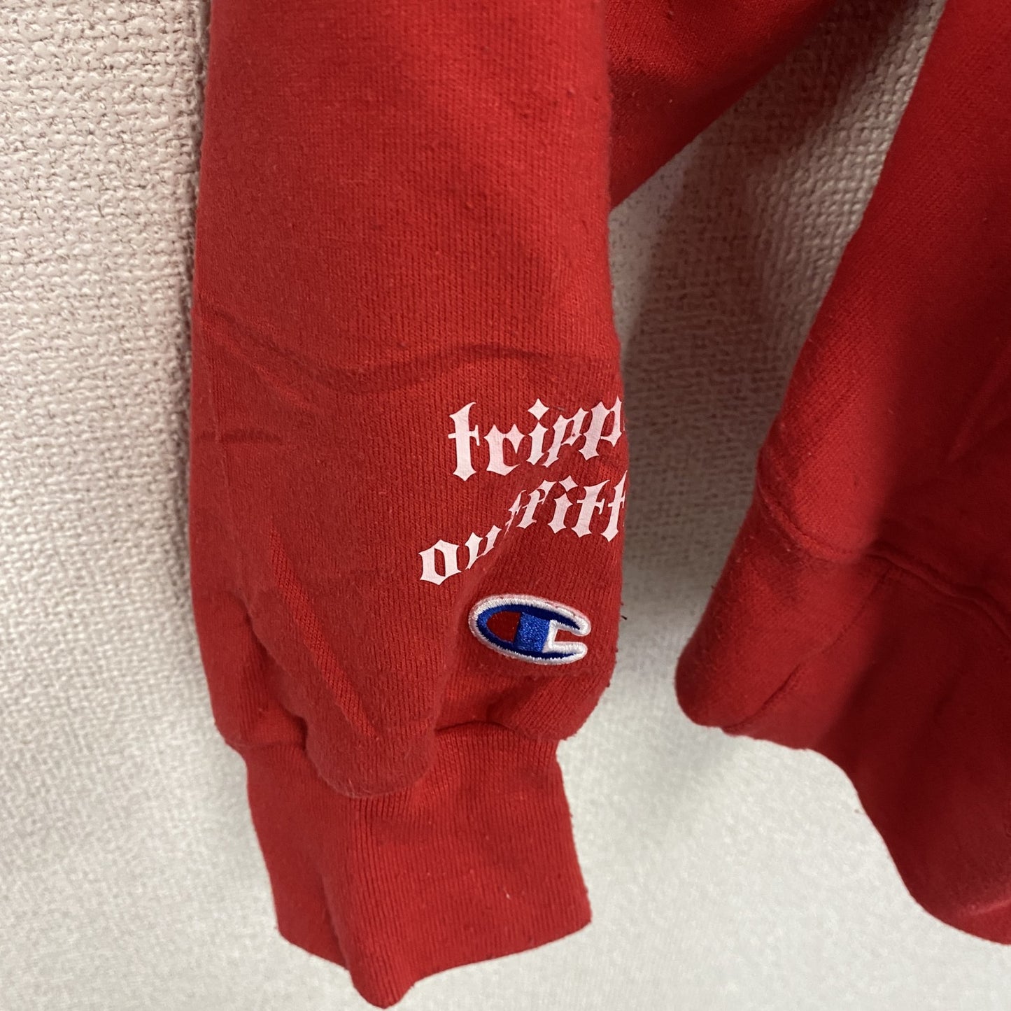 champion　チャンピオン　JEEP　スウェットパーカー/フーディ　赤　レッド　XLサイズ