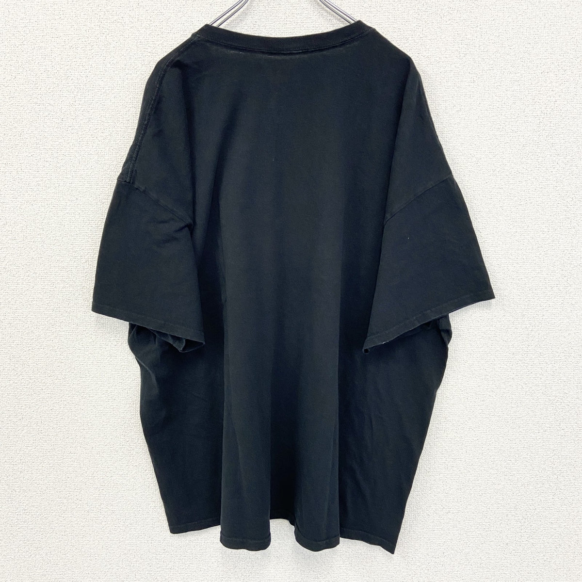 DOM　半袖デザインプリントTシャツ　ビッグT　BEKIND　カラフル　クルーネック　カジュアル　黒　ブラック　3XLサイズ　古着