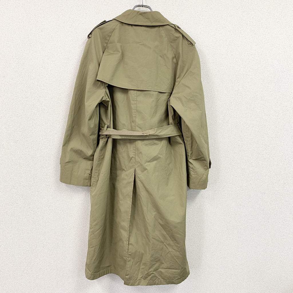 ダブルトレンチコート　ロングコート　ベージュ　40サイズ　古着