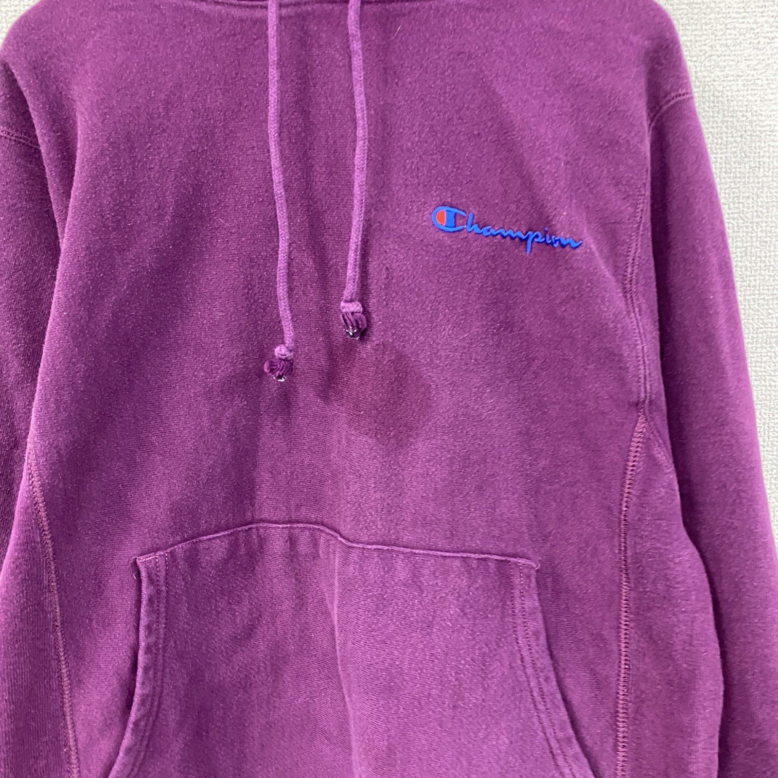 Champion　チャンピオン　リバースウィーブ　スウェットパーカー/フーディー　ヘビーウェイト　現行　紫　パープル　Sサイズ　古着