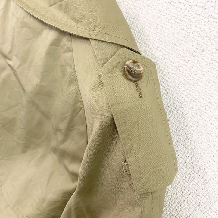 ダブルトレンチコート　ロングコート　ベージュ　40サイズ　古着