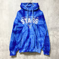 ESsports　長袖プリントタイダイ柄パーカー　STAGS　デマッサカトリック高校　鹿　青　ブルー　Sサイズ　古着