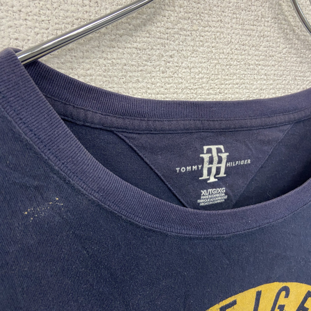 TOMMY HILFIGER　トミーヒルフィガー　長袖Tシャツ/ロンT　紺　ネイビー　XLサイズ カットソー メンズ 古着