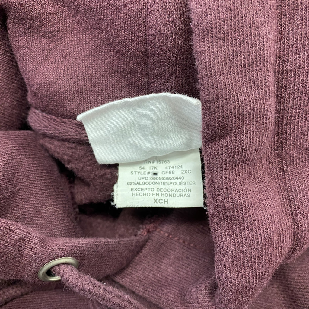 Champion　チャンピオン　リバースウィーブ　スウェットパーカー/フーディー　目無し　現行　ワインレッド　XSサイズ　古着