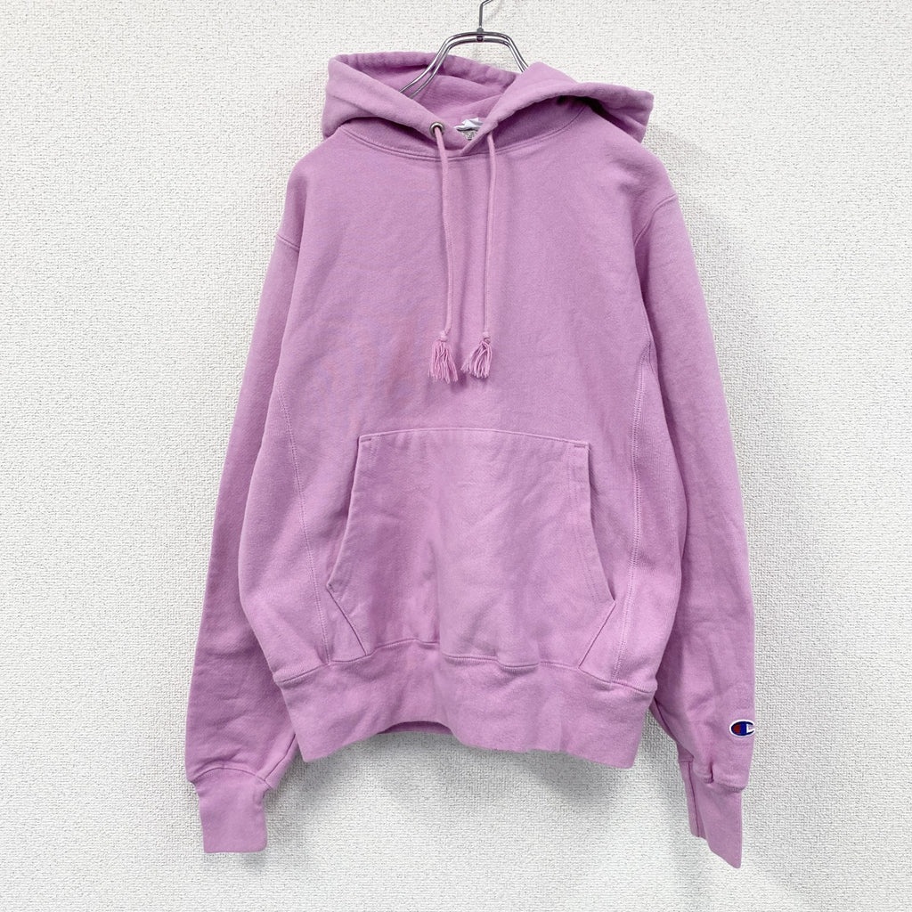 Champion　チャンピオン　リバースウィーブ　スウェットパーカー/フーディー　目無し　ヘビーウェイト　現行　ピンク　Sサイズ　古着