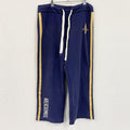 00s　Abercrombie&Fitch　アバクロンビー&フィッッチ　トラックパンツ/ジャージパンツ　裏ボア　紺　ネイビー　Lサイズ　