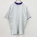 90s　FRUIT OF THE LOOM　半袖プリントTシャツ　ヴィンテージ　シングルステッチ　灰色　グレー　Ｍサイズ　古着