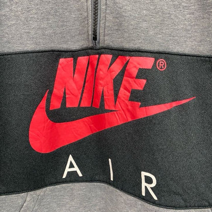 NIKE　ナイキ　ハーフジッププルオーバースウェット/トレーナー　バイカラー　灰色　グレー　Lサイズ