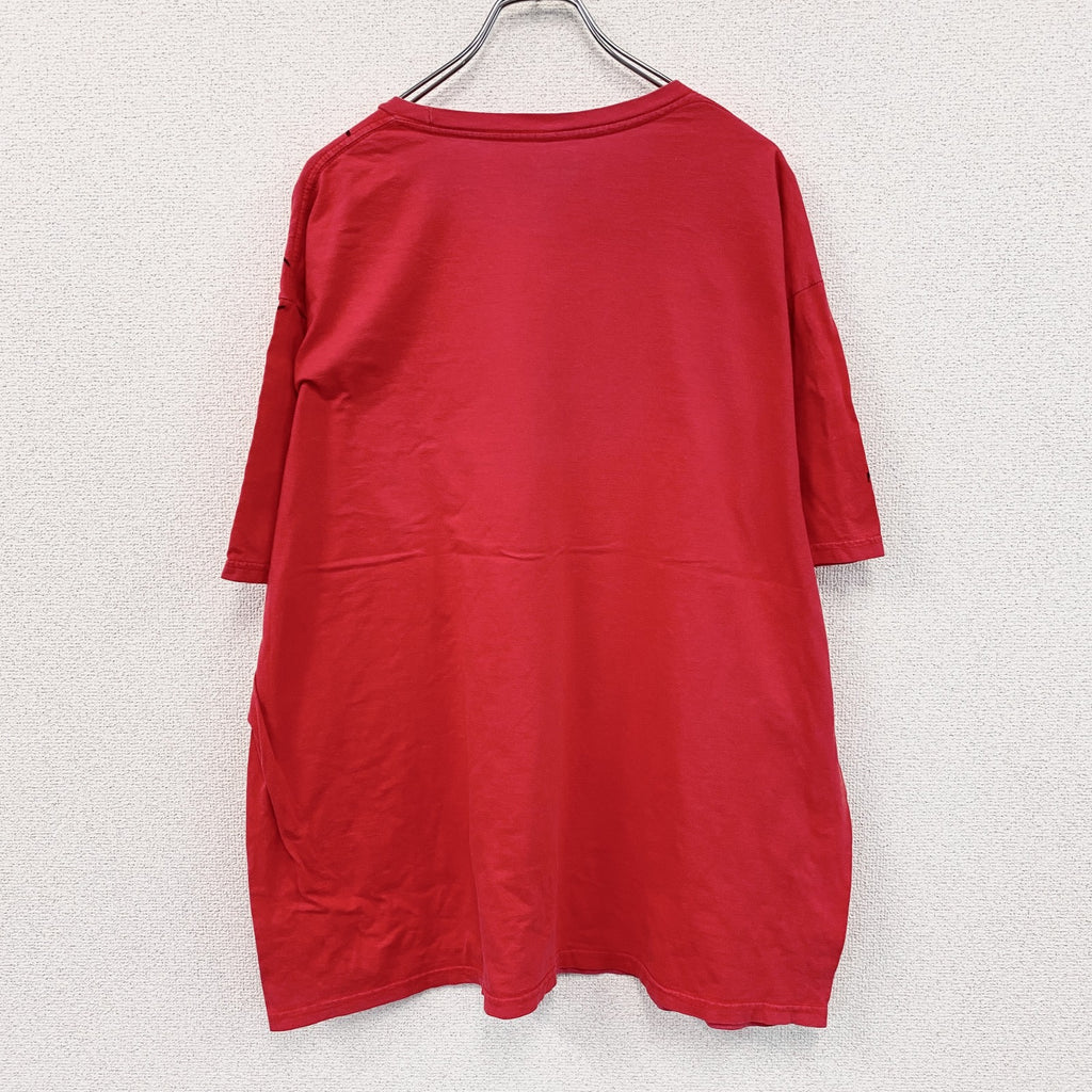 MARVEL　マーベル　スパイダーマン　半袖プリントTシャツ　赤　レッド　2XLサイズ　古着