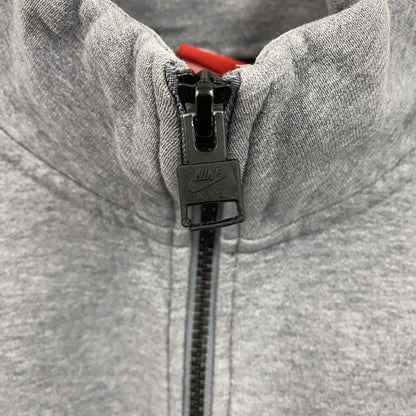 NIKE　ナイキ　ハーフジッププルオーバースウェット/トレーナー　バイカラー　灰色　グレー　Lサイズ