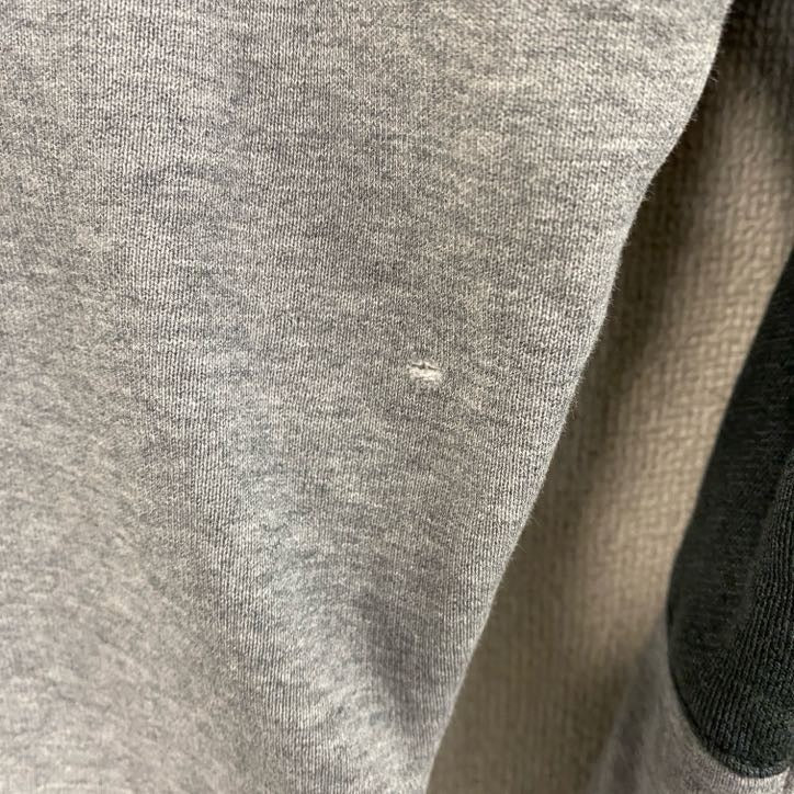 NIKE　ナイキ　ハーフジッププルオーバースウェット/トレーナー　バイカラー　灰色　グレー　Lサイズ