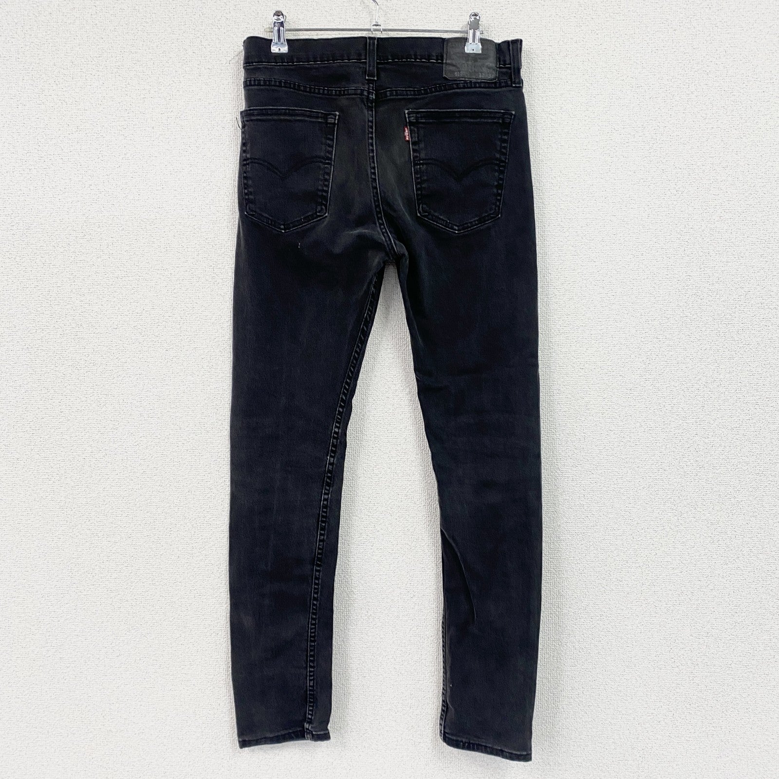 Levi’s　リーバイス　510　ブラックデニムパンツ/ジーンズ　ジップフライ　黒　ブラック　W32サイズ　古着