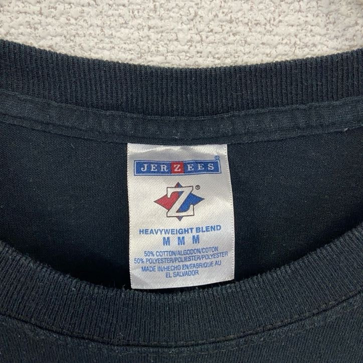JERZEES ジャージーズ　半袖プリントTシャツ　パワーリフティング　黒　ブラック　Mサイズ　古着