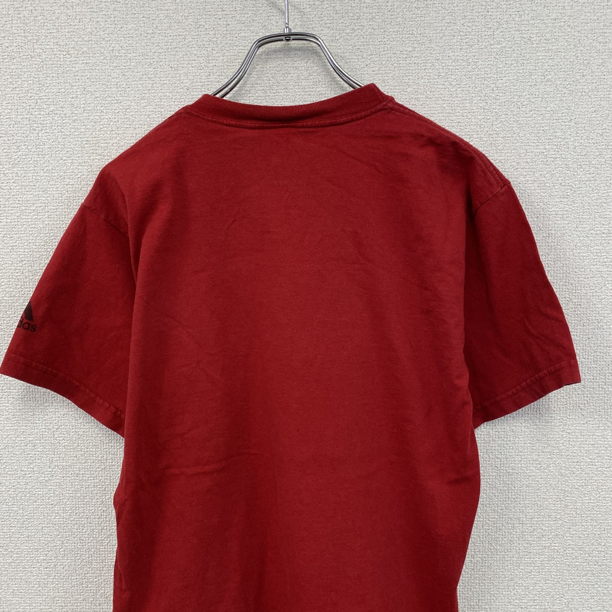 ～00s　adidas　アディダス　半袖プリントTシャツ　ヴィンテージ　赤　レッド　　古着