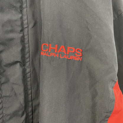 古着 used　CHAPS RALPH LAUREN　ラルフローレン　長袖ワンポイント刺繍ナイロンジャケット　ネイビー　Mサイズ
