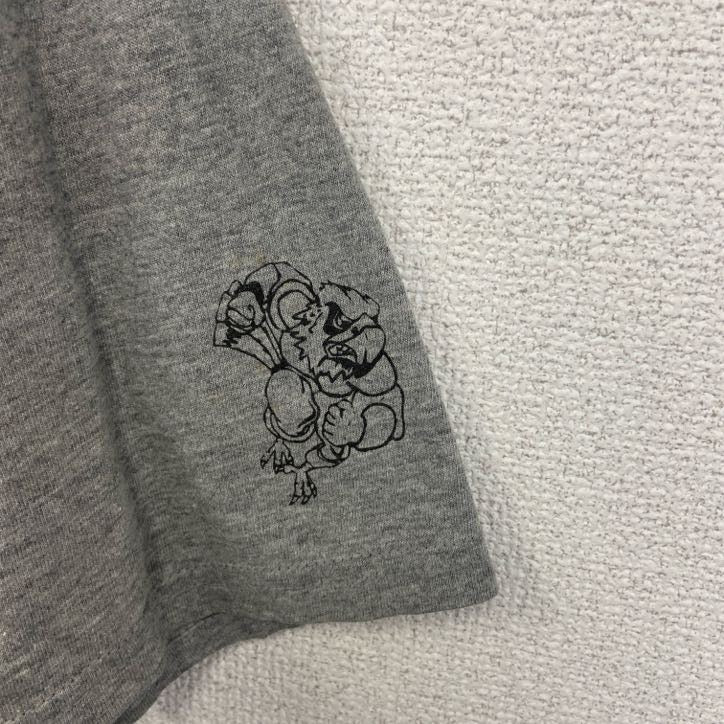 JERZEES ジャージーズ　半袖プリントTシャツ　NEWMAN GROVE　グレー　灰色　クルーネック　古着
