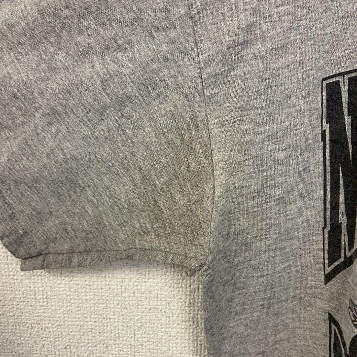 JERZEES ジャージーズ　半袖プリントTシャツ　NEWMAN GROVE　グレー　灰色　クルーネック　古着